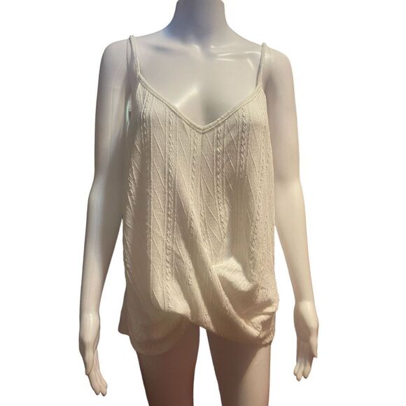 NEW Womens White Strappy Tank TOP SZ XXL Emery Rose Tags - Picture 1 of 7